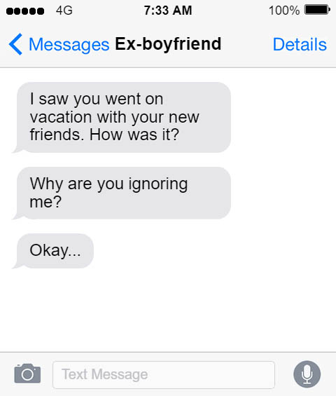 Your boyfriend ex stuff to to say Things To