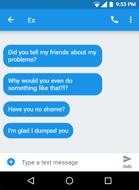 Should i text my ex boyfriend after he dumped me
