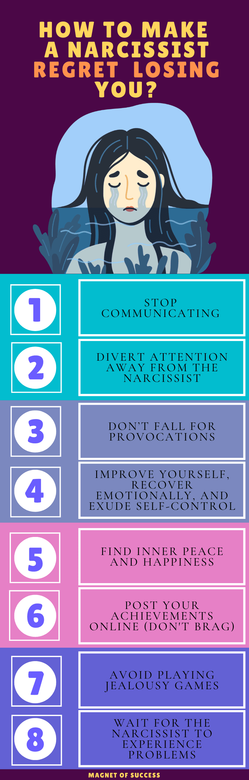 How To Make A Narcissist Regret Losing You Magnet Of Success