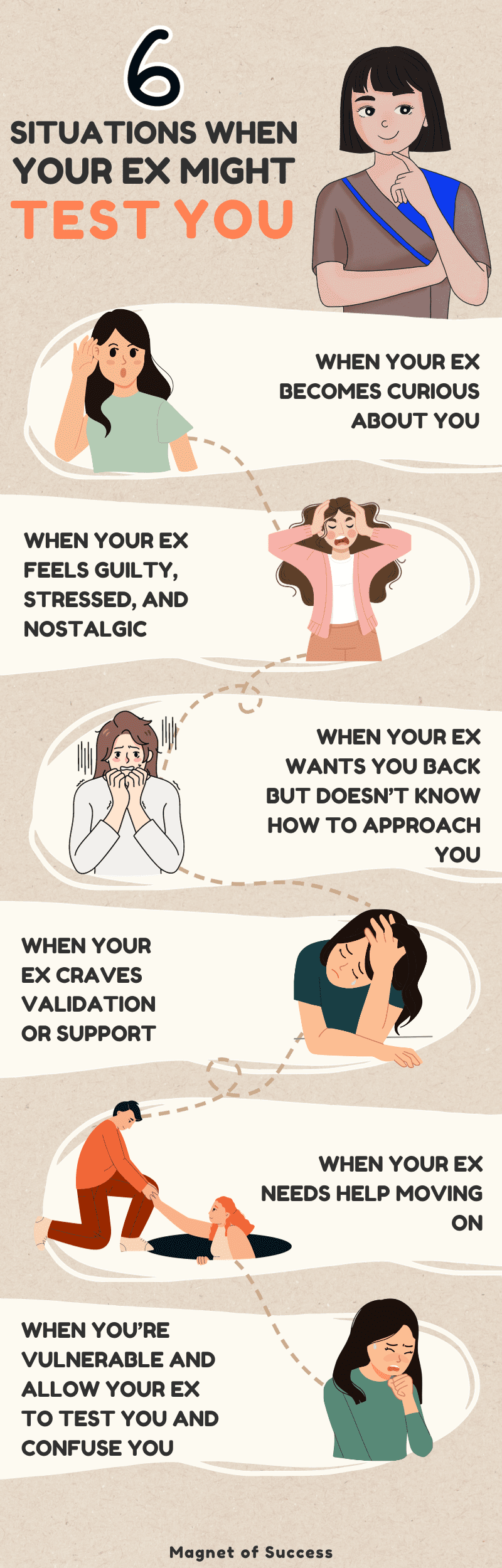 When your ex is testing you