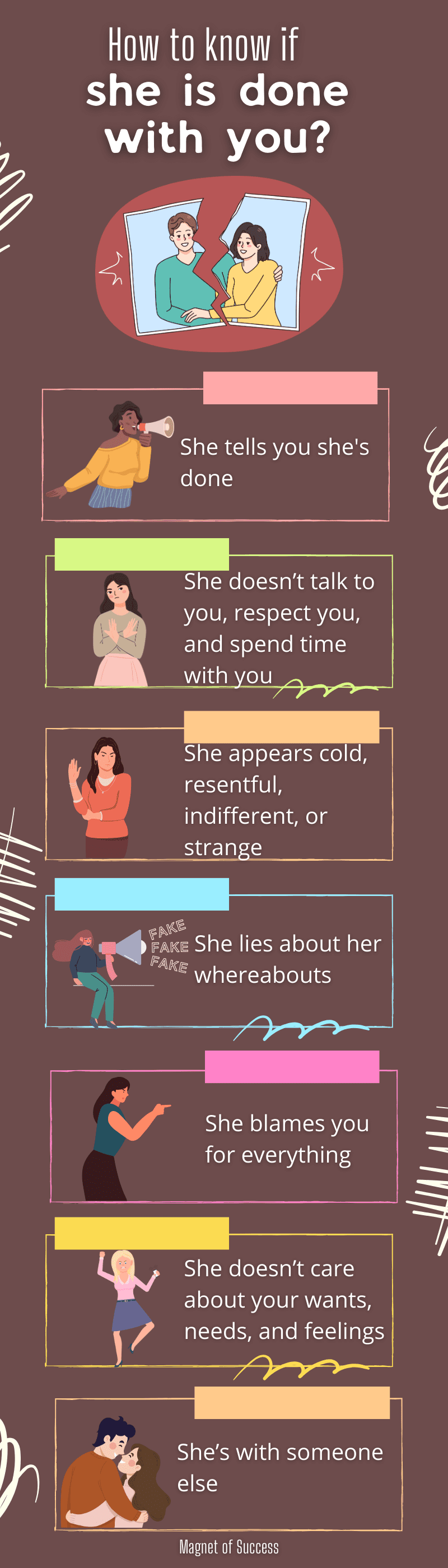 Ways to know if she is really done with you