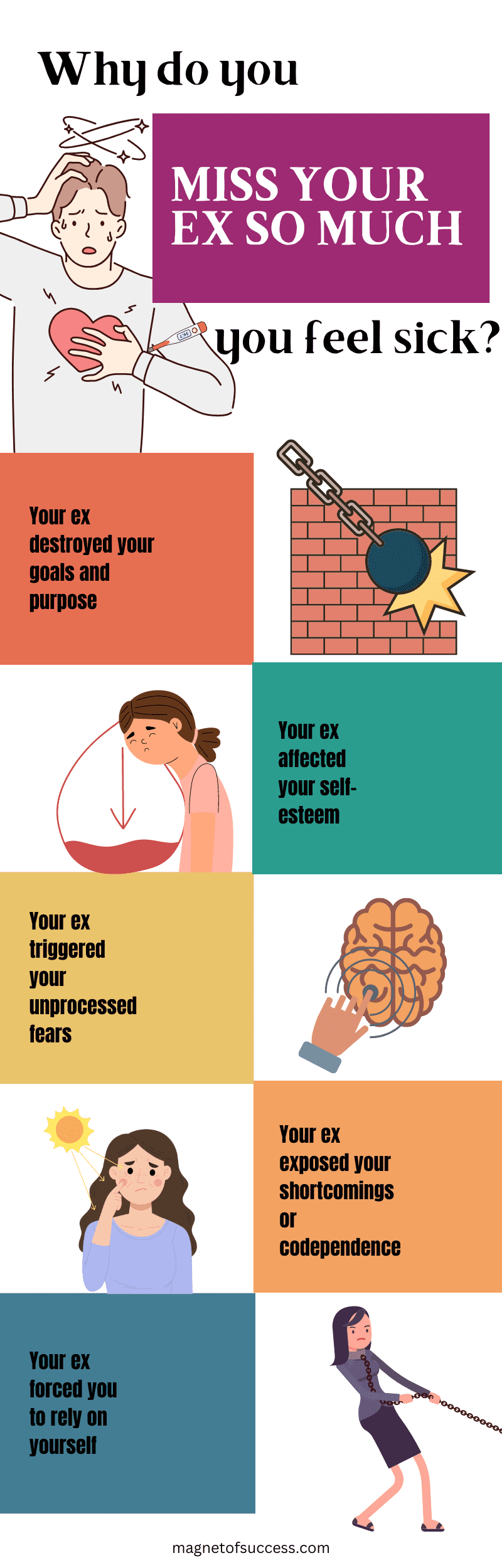 Why you miss your ex so much you feel sick