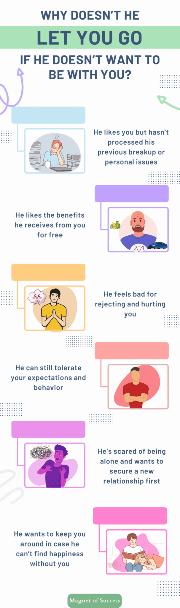 He Doesn't Want A Relationship But Won't Let Me Go - Magnet of Success