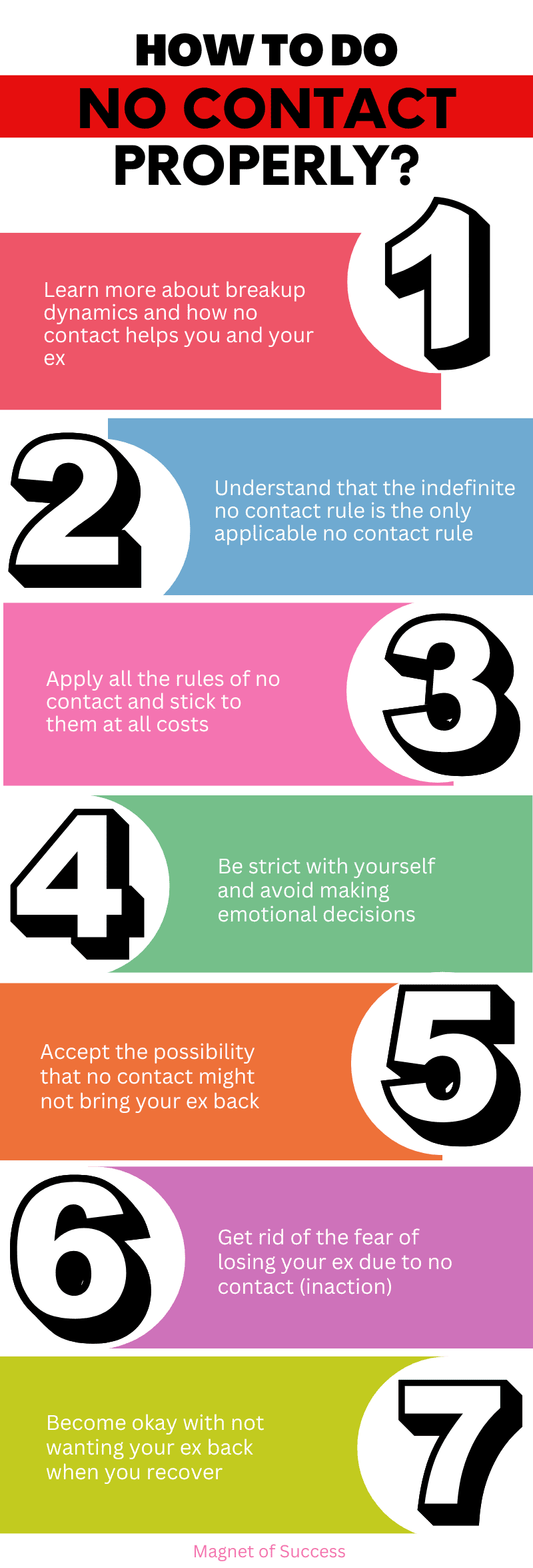 How to do no contact properly